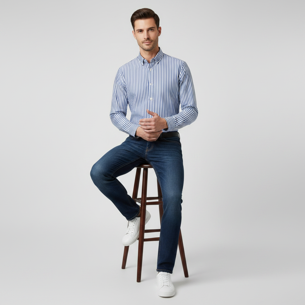 Antonio Striped Shirt | Men's Dress Shirt