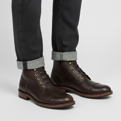 Men's Classic Ankle Work Boots | Durable Lace-Up Work Boots