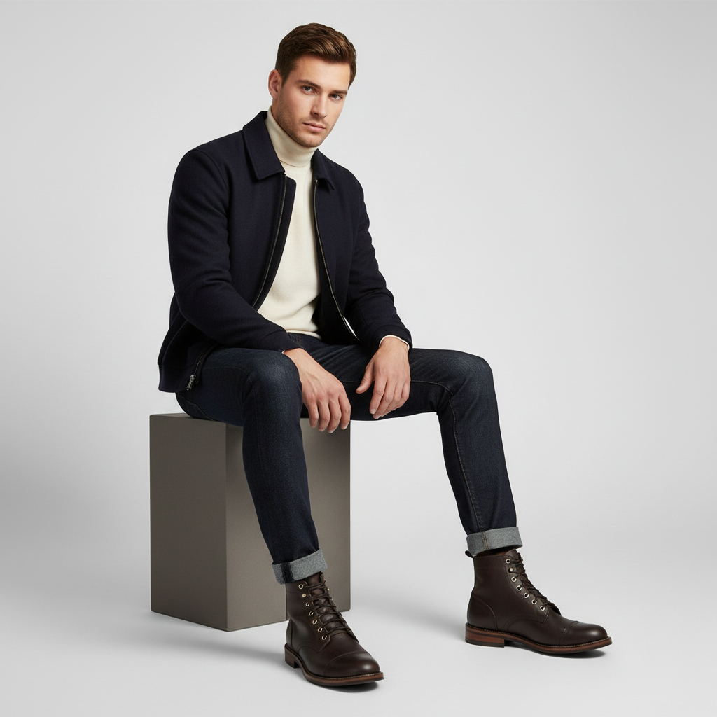 Men's Classic Ankle Work Boots | Durable Lace-Up Work Boots