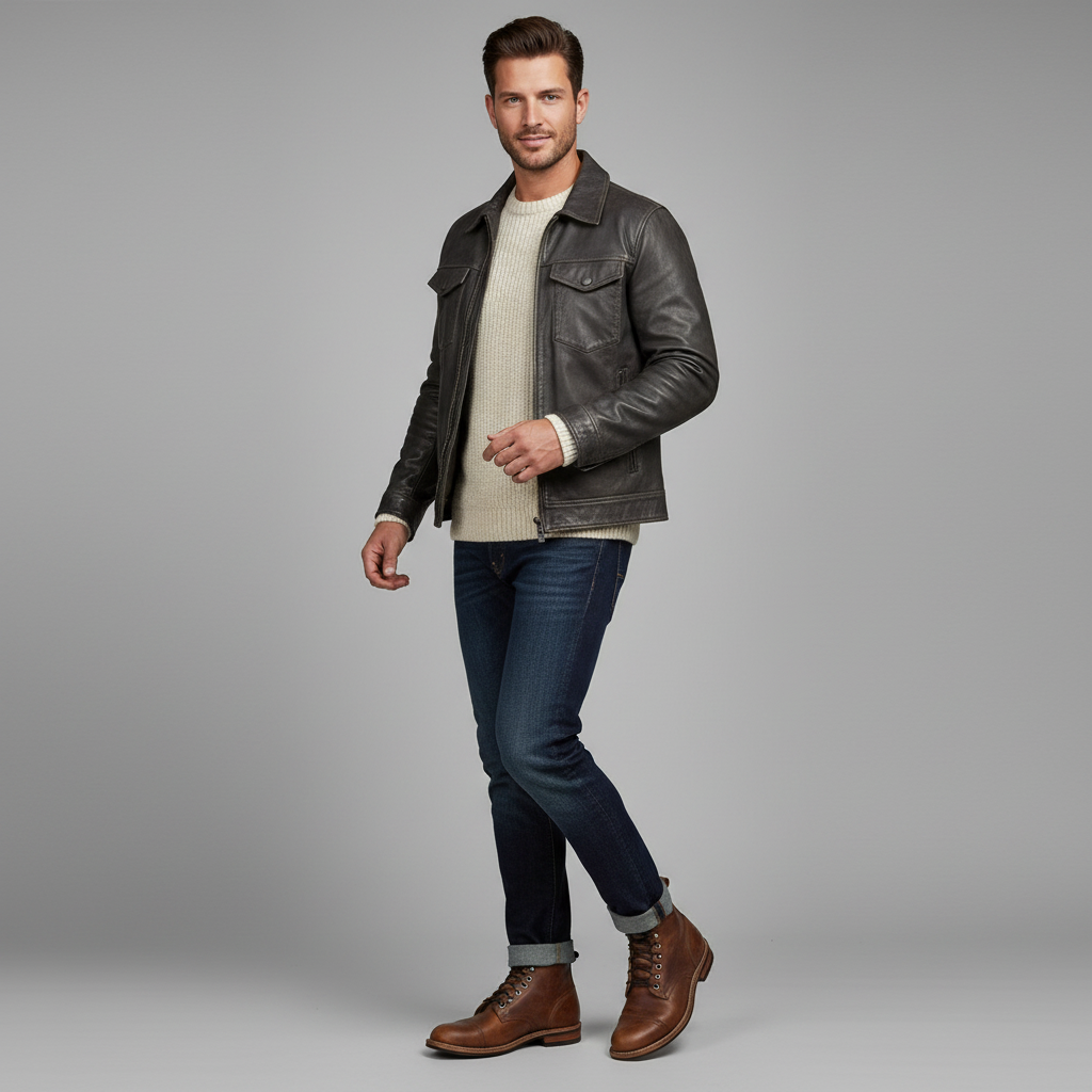 Men's Classic Ankle Work Boots | Durable Lace-Up Work Boots