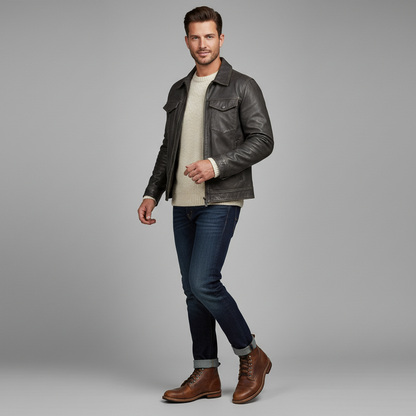Men's Classic Ankle Work Boots | Durable Lace-Up Work Boots
