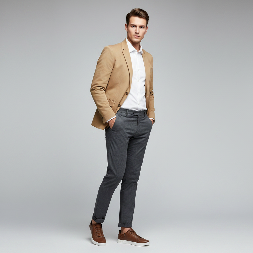 Men's Lace-Up Low-Top Sneakers | Casual Men's Trainers