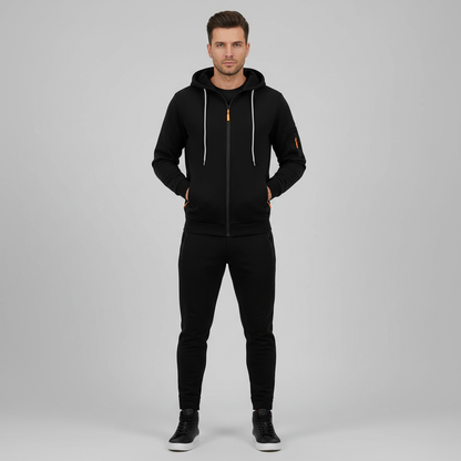 Men's Utility Zip-Up Hoodie | Casual Sweatshirt