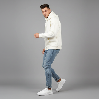 Men's White Platform Sneakers | Casual Trainers