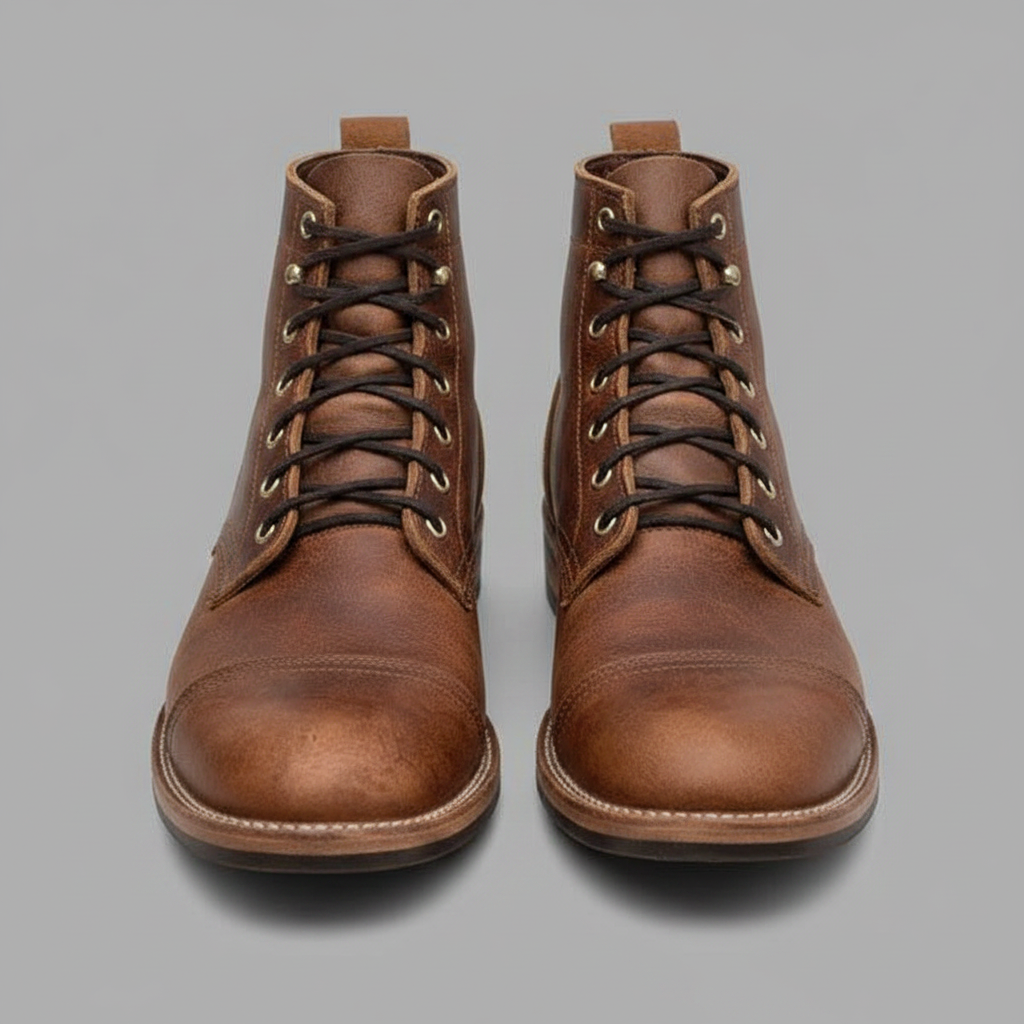 Men's Classic Ankle Work Boots | Durable Lace-Up Work Boots 0