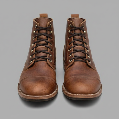Men's Classic Ankle Work Boots | Durable Lace-Up Work Boots 0
