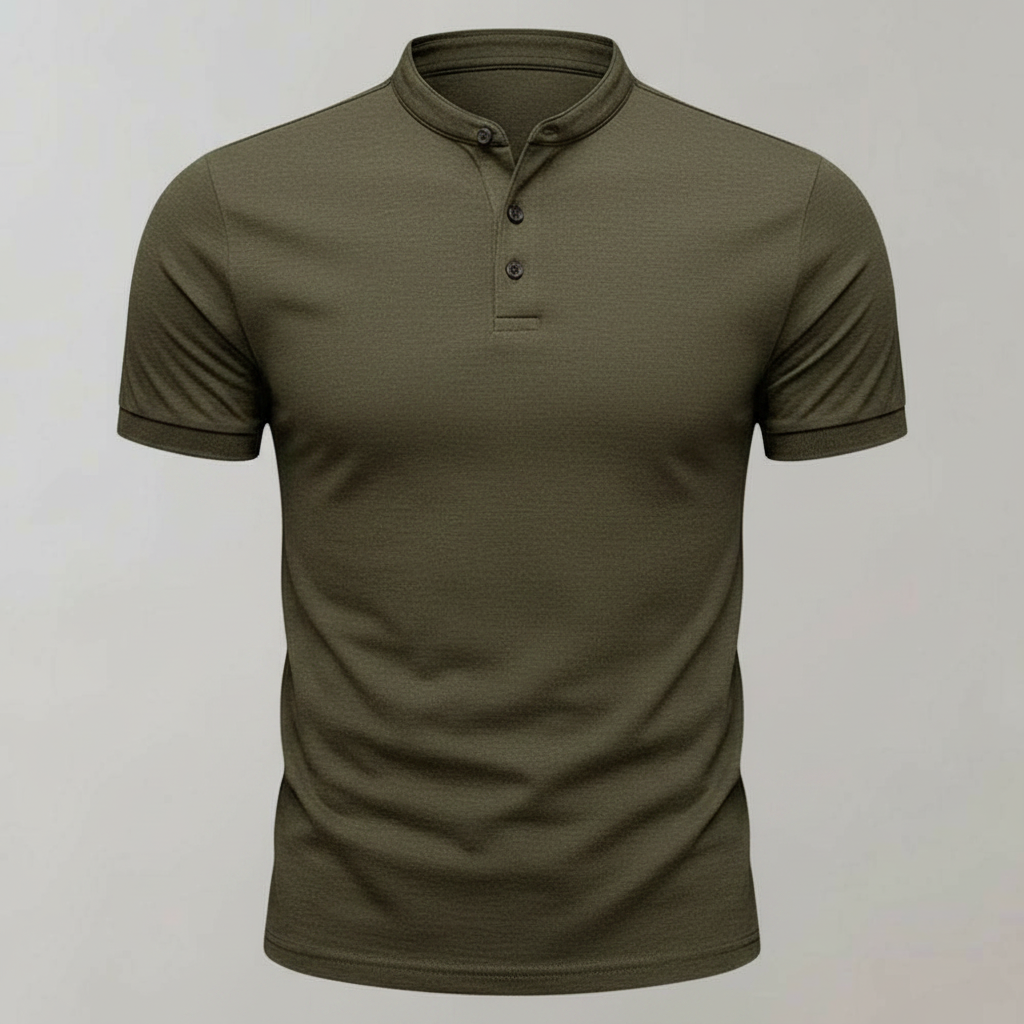 Men's Elegant Long Sleeve Polo | Classic Casual Wear 0