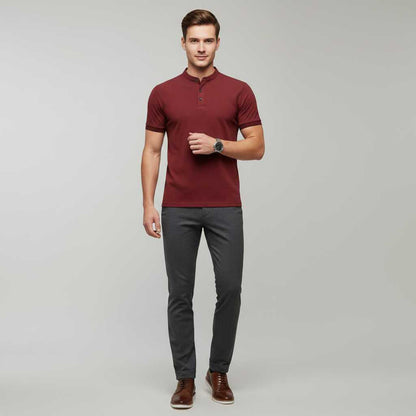 Men's Elegant Long Sleeve Polo | Classic Casual Wear 6