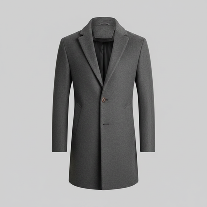 Men's Notched Lapel Overcoat | Classic Men's Coat 6